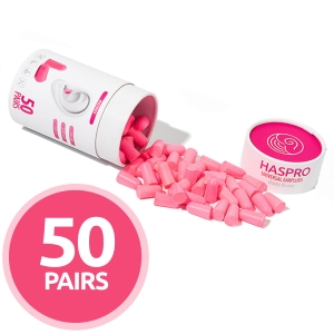 Haspro Universal korvatulpat pinkki 50 paria