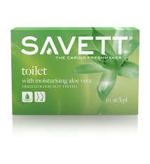 Savett Toilet kosteuspyyhe, 10 kpl