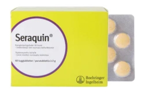 Seraquin 2 g tabletti koiralle täydennysrehu 60 kpl