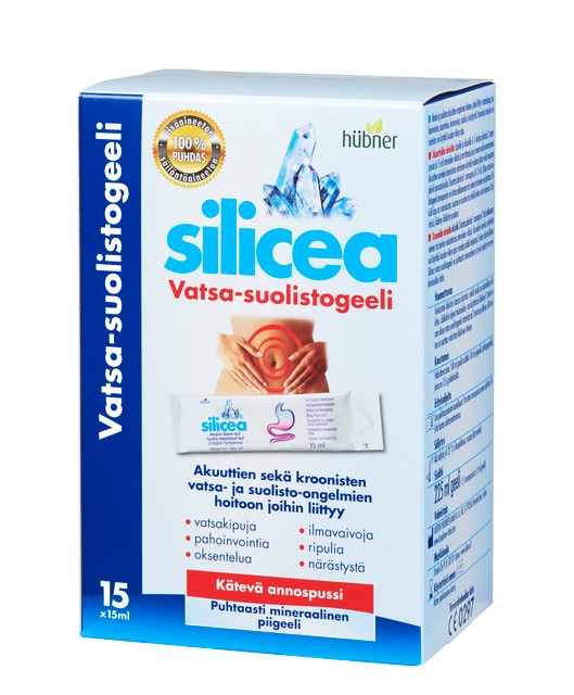 Silicea vatsasuolistogeeli annospussi 5 x 15 ml