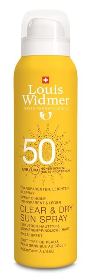 Louis Widmer Clear & Dry Sun Spray 50 aurinkosuojasuihke 200 ml