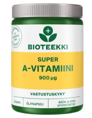 Bioteekin Super A-vitamiini, 50 kaps.