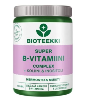 Bioteekki Super B-vitamiini kapseli 60 kpl