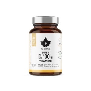 Puhdistamo Super D-vitamiini 100µg 120 + 20 kaps