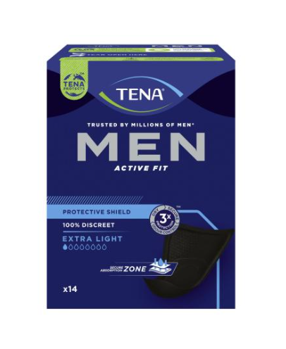 TENA Men Active Fit Protective Shield, 14 kpl