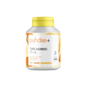 Puhdas+ Tuplasinkki 25 mg 120 vegekaps