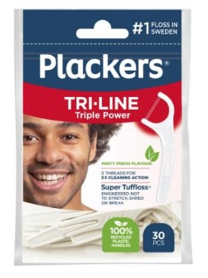 Plackers Tri-line 30 kpl