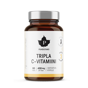 Puhdistamo Tripla C-vitamiini, 60 kaps.