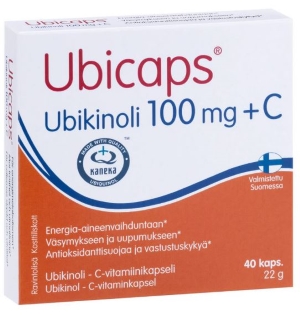 Ubicaps Ubikinoli 100 mg + C 40 kaps.