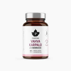 Puhdistamo Vahva Karpalo + D-mannoosi 60kaps