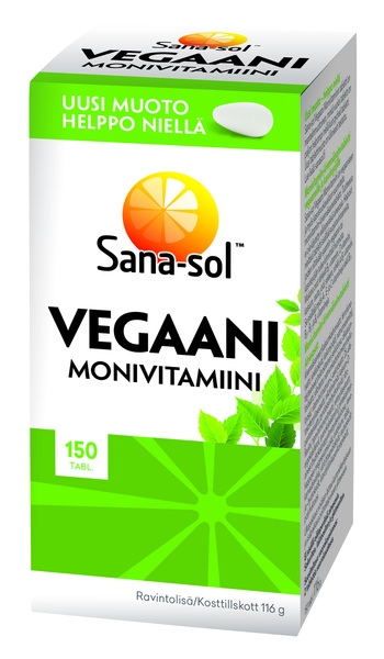 Sana-sol Vegaani Monivitamiini, 150 tabl